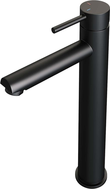 Brauer Black Edition verhoogde opbouw wastafelmengkraan model A mat zwart