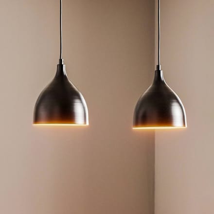Luminex Hanglamp Nanu van metaal zwart 2-lamps
