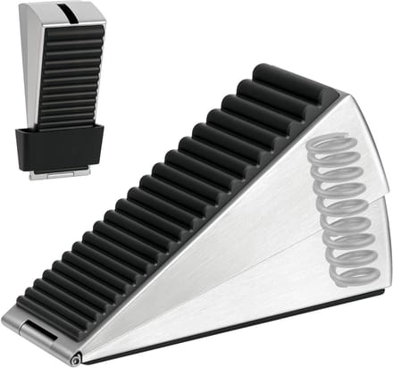 Deurstopper - Deurvanger - Deuren Open Houden - Veerbelast Verstelbaar - Tot 7.6cm - Zilver