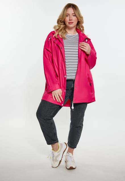 Schmuddelwedda Ronde regenjas Dames Framboos roze