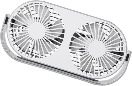 VHV - Bureauventilator - usb bureauventilator - USB oplaadbaar, met LED verlichting - voor kantoor, slaapkamer, thuiswerken