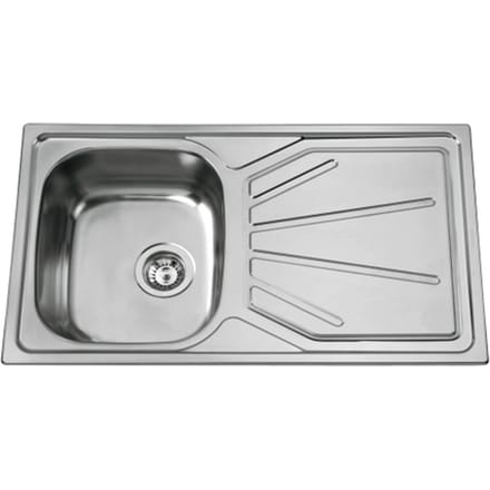 Van Marcke Inbouwspoelbak Go Legato 1 Bak Rvs 86x50cm