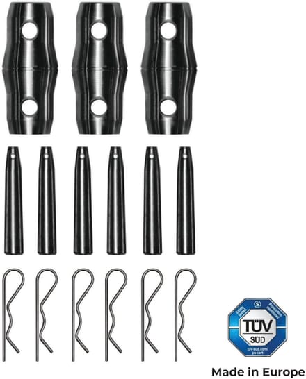 Truss koppelset - incl. 3 koppelingen, 6 pinnen, 6 clips - Altura FA33