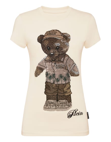 Cotton Sexy Pure Fit T-Shirt Teddy Beach Crystal
