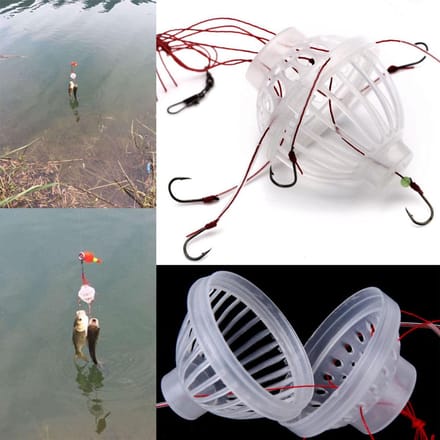 Vistuig Sea Monster met zes sterke vishaken gray