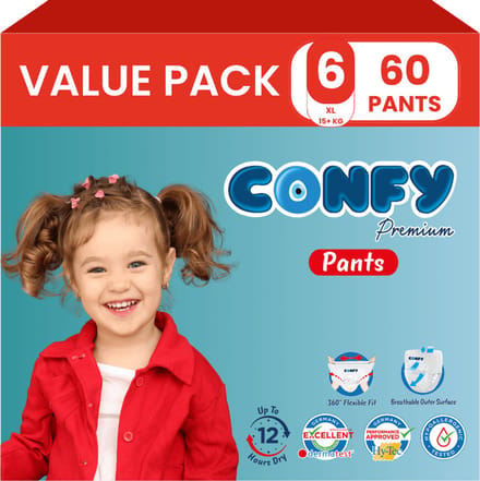Confy Premium Pants - Luierbroekjes Maat 6 (15+kg) - 60 Luierbroekjes - Value Pack
