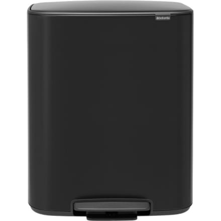 Brabantia Bo Prullenbak - 2 x 30 liter - Afvalscheiding - Matt Black