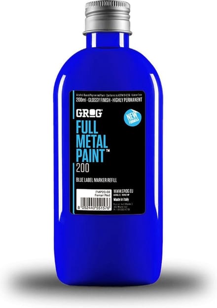 Grog Full Metal 200ml Navul Inkt - Diving Blue
