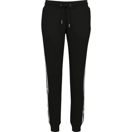 Urban Classics - College Contrast Dames joggingbroek - S - Zwart/Wit