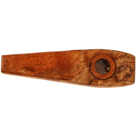 Kazoo Fluit Esdoornhout Fluit Muzikaal Blaasinstrument met Membraan voor Spelen brown