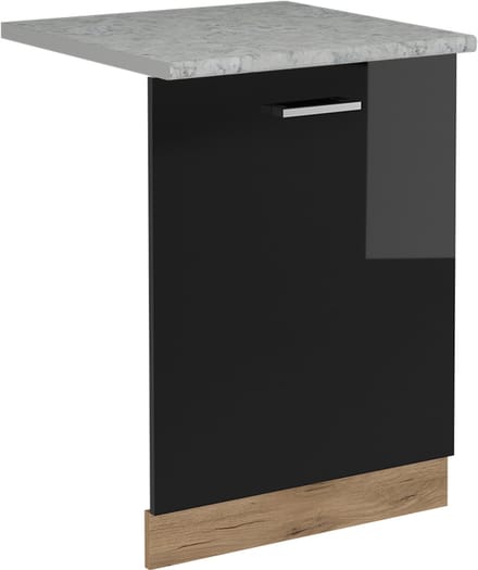Vicco R-Line Vaatwasserfrontpaneel – 60 cm, WB Marmer Zwart hoogglans