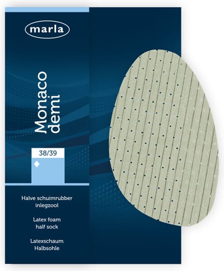 Marla Monaco demi - Schuimrubberen halve inlegzool - Maat 36/37