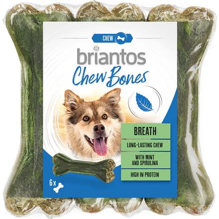 Briantos Chew Bones Breath (met Munt & Spirulina) - 12 x 12 cm (660 g)