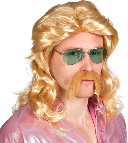 Boland - Pruik Barry Blond - Golvend - Lang - Mannen - Danser/danseres - 80's & 90's - Disco
