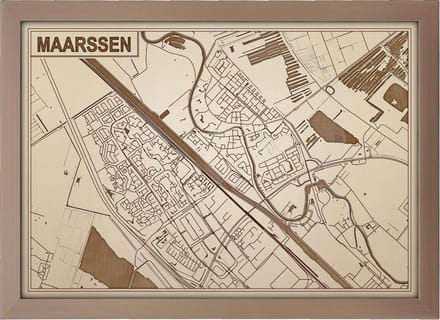 Decoratief Beeld - Houten Van Maarssen - Hout - Bekroned - Bruin - 21 X 30 Cm