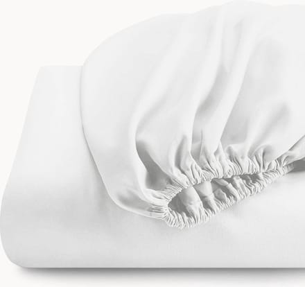 Y-NOT - Hoeslaken - Mat Satijn Soft Love White - 90x200+30 cm - Wit