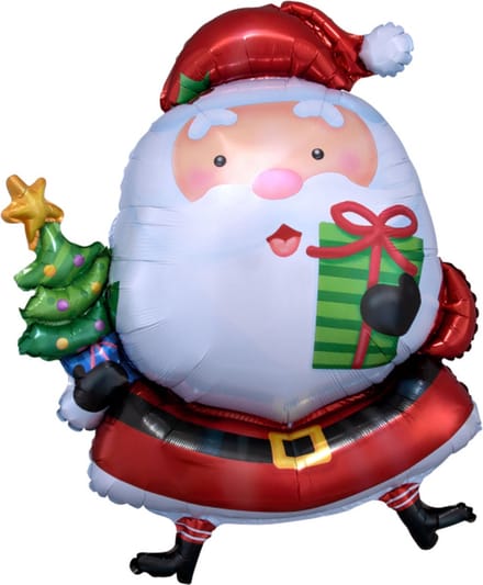 Folieballon kerstman supershape 93cm