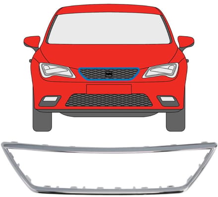 Frame van de grille voor Seat Leon 2017-2020