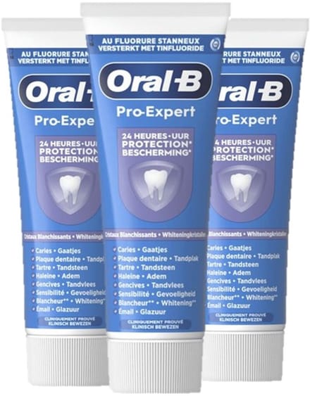 Oral-B Pro-Expert zachte whitening tandpasta - 3 x 75 ml