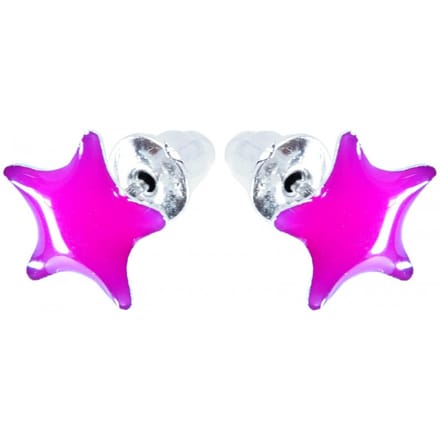 Bijoux by Ive® - Oorknopjes - Ster - Fuchsia
