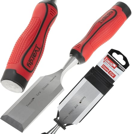 Tvardy Houtbeitel - Plat - CrV Staal - Ergonomisch - 51 mm