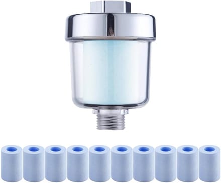 YOR® Douche Filter - Waterfilter - Douchekop Filter - Zilver - 23cm x 13cm x 8cm