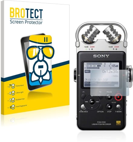 Screenprotector voor Sony PCM D100 Beschermglas transparant