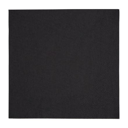 Fiesta Recyclable 3-laags dinerservetten 1/4 vouw zwart 400mm (1000 stuks)