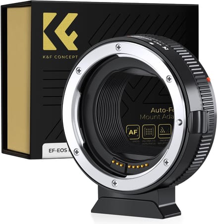 K&F Concept EF-EOS R autofocus lens adapter voor Canon EF EF-S lens en Canon EOS R/RF camera