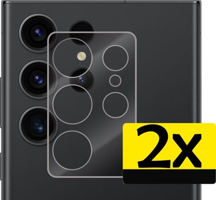 Camera Lens Protector - Geschikt voor Samsung Galaxy S23 Ultra - 2 Stuks - Camera Screenprotector - Beschermglas - Gehard Glas - Tempered Glass - Screen Protector