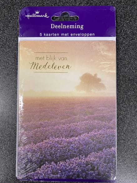 Hallmark deelneming, 5 dubbele kaarten met enveloppen