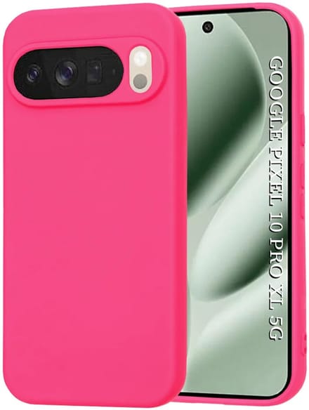 Hoesje geschikt voor Google Pixel 10 Pro XL - Techsuit Soft Flex Silicone Back Cover - Hot Pink