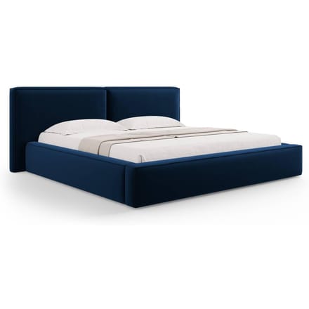 Bedframe Jodie met opbergruimte velvet 200 x 200 cm | Micadoni