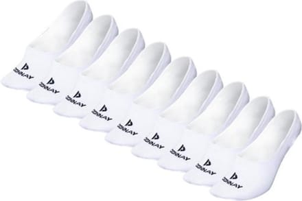 9-Pack Donnay - Footies - Antislip sokken - White (001) - maat 43-46