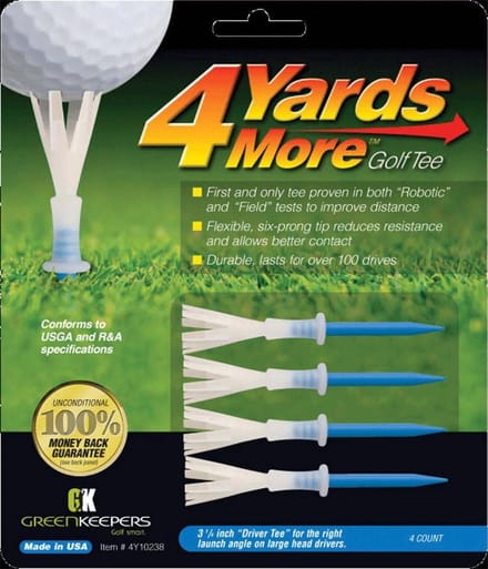 4 Yards More Tee - 3 1/4 inch (blauw) '' Driver Tee ''