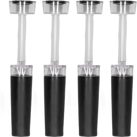 4 Stuks Vacuüm Wijnstopper Vertraag Oxidatie Houdt Versheid Lekdicht Duurzaam Herbruikbaar Wijnfles white