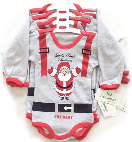 Rompertje voor de Kerst - grappige romper voor baby - Santaclaus - maat 68