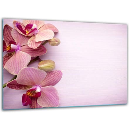 TMK ArtDeko - Snijplank - Geharde Glas - 30x22cm - Bloemen