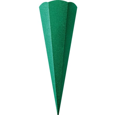 Schoolkegel blank "Glitter" - Green