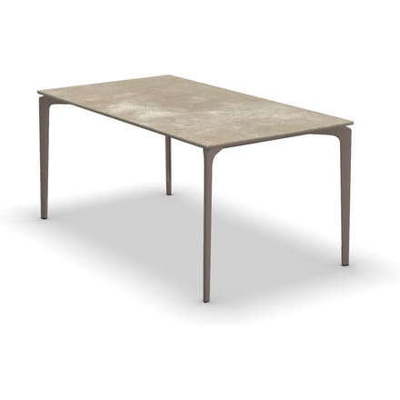 Fast Allsize tafel met stenen blad - Stoneware hazel - pearly gold - 220 x 100 cm