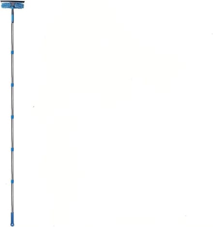 Raamreiniger - Glaaswasser Uitschuifbaar - Ramen Schoonmaken - 2-in-1 Ontwerp - Uitschuifbaar - Blauw