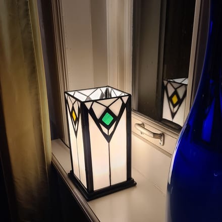 Tiffany Tafellamp/Windlicht 4 Seasons - Art Deco Trade