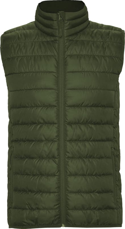 Leger Groene gewatteerde bodywarmer met polyester dons model Oslo merk Roly maat L