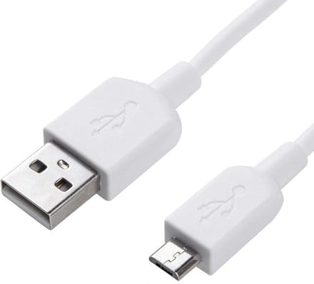 Micro-USB oplaadkabel - 1 Meter - Wit - Geschikt voor X-Box of Playstation controller laden