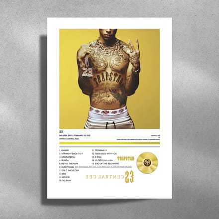 Central Cee - 23 - Metalen Poster 30x40cm - album cover