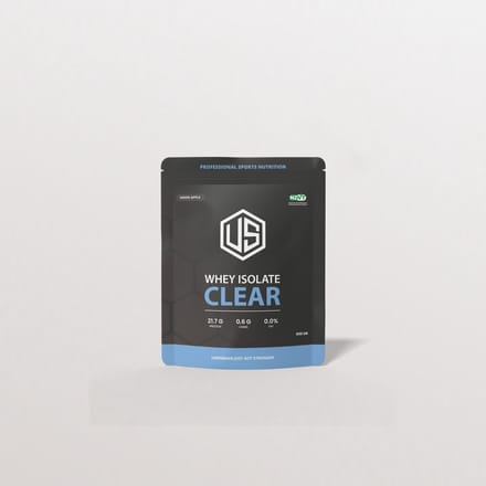 Ultimate Shape Whey Isolate Clear, Green Apple - Dopinggetest - NZVT - eiwitten - herstel - proteïne - spierherstel