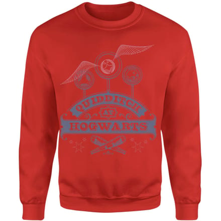 Harry Potter Quidditch At Hogwarts Sweatshirt - Red - S