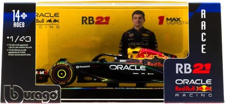 F1 Raceauto Model 1:43 Schaal met Vitrine - Racewagen Replica