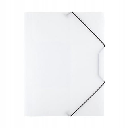D.Rect Transparant Plastic Kaart met Elastiek A4 - 6 Stuks