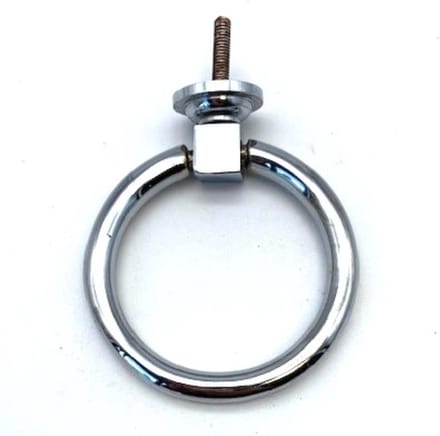 Ringgreep voor stoel zilver 90mm